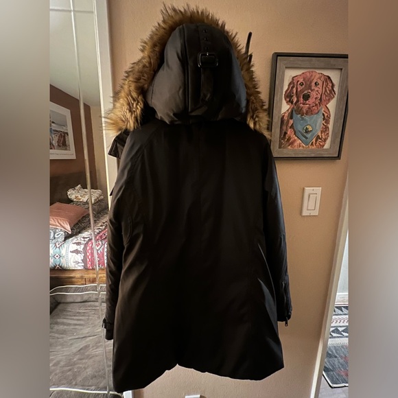 S13 Faux Fur Trim Hooded Puffer Coat - Picture 10 of 12